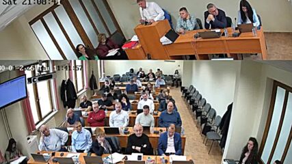 Анастас Буров скара съветници, кмет и общински председател в Горна Оряховица
